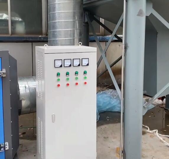 高压电捕焦油器+废气喷淋塔